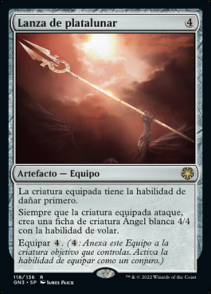 Lanza de platalunar