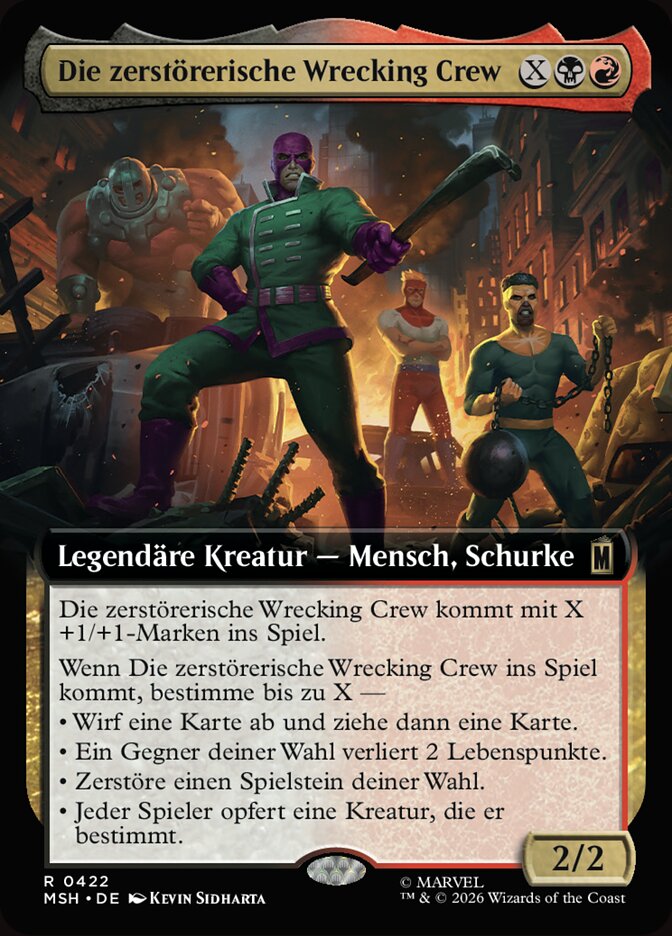 Die zerstörerische Wrecking Crew