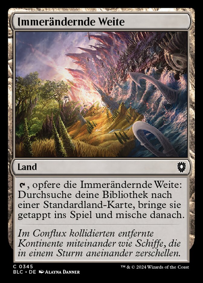 Immerändernde Weite