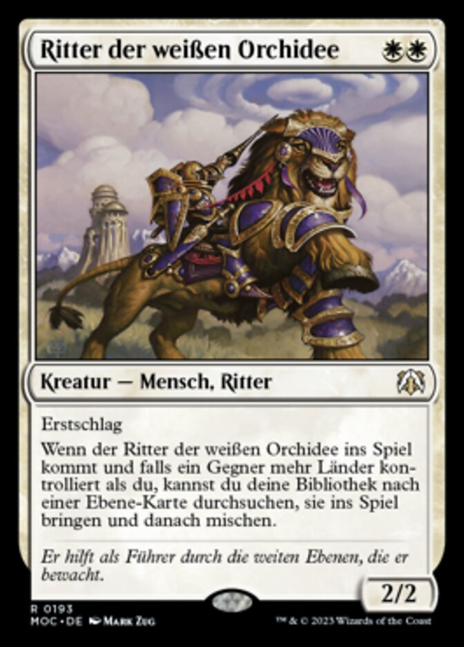 Ritter der weißen Orchidee