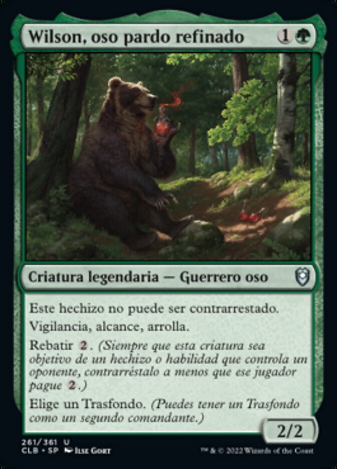 Wilson, oso pardo refinado