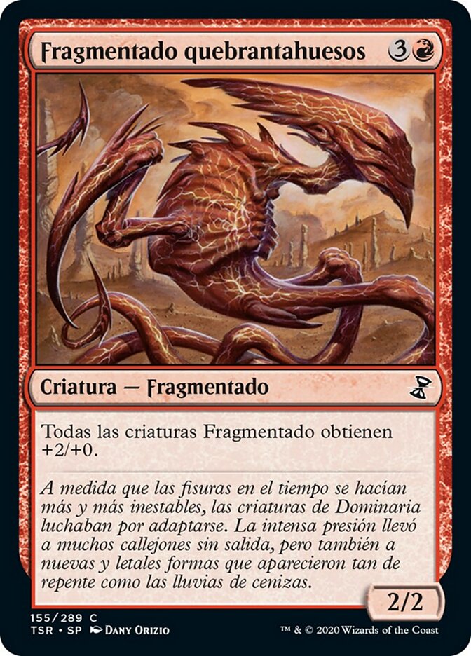 Fragmentado quebrantahuesos