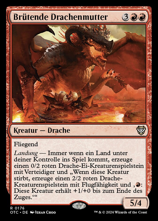 Brütende Drachenmutter