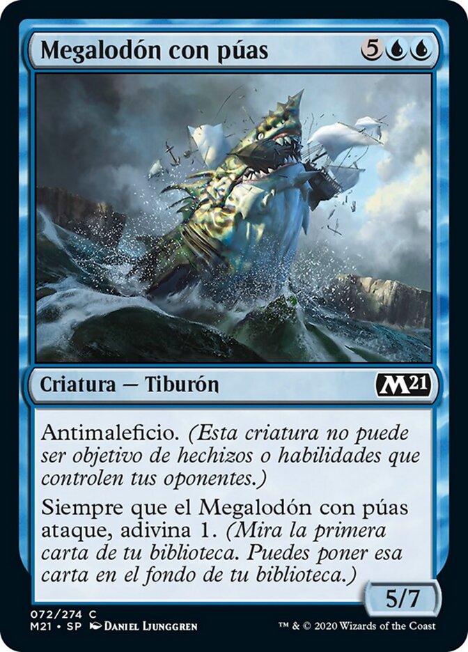 Megalodón con púas