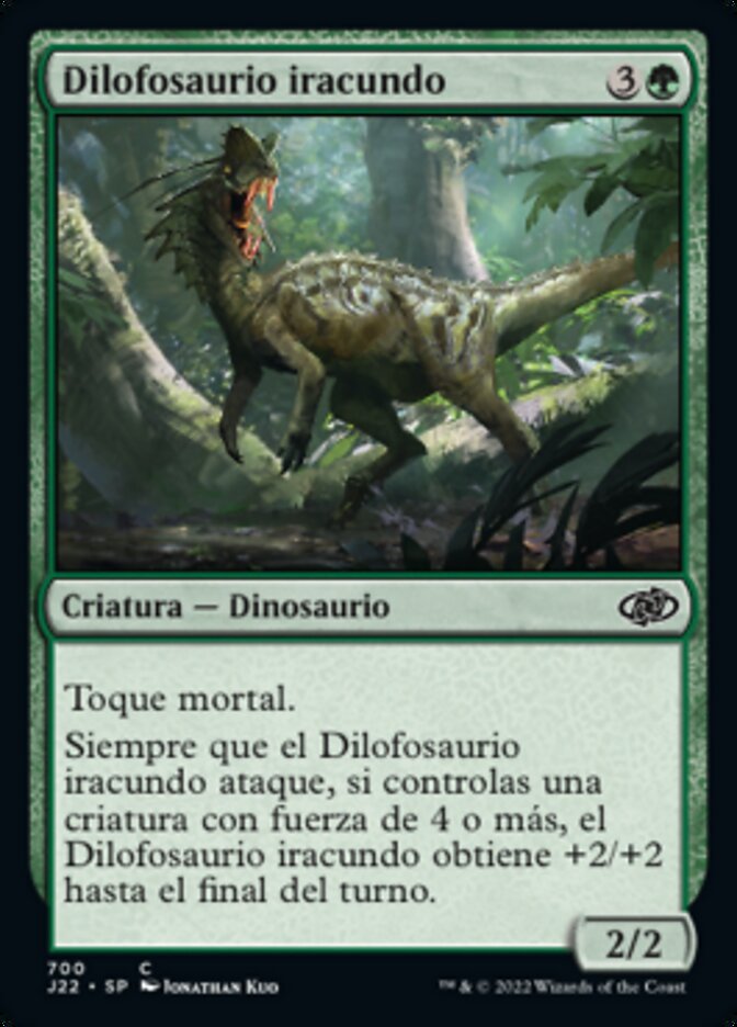 Dilofosaurio iracundo