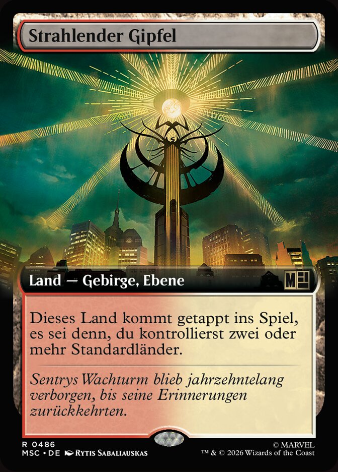 Strahlender Gipfel