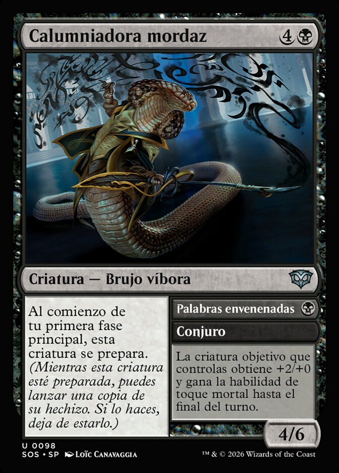 Scathing Shadelock // Venomous Words