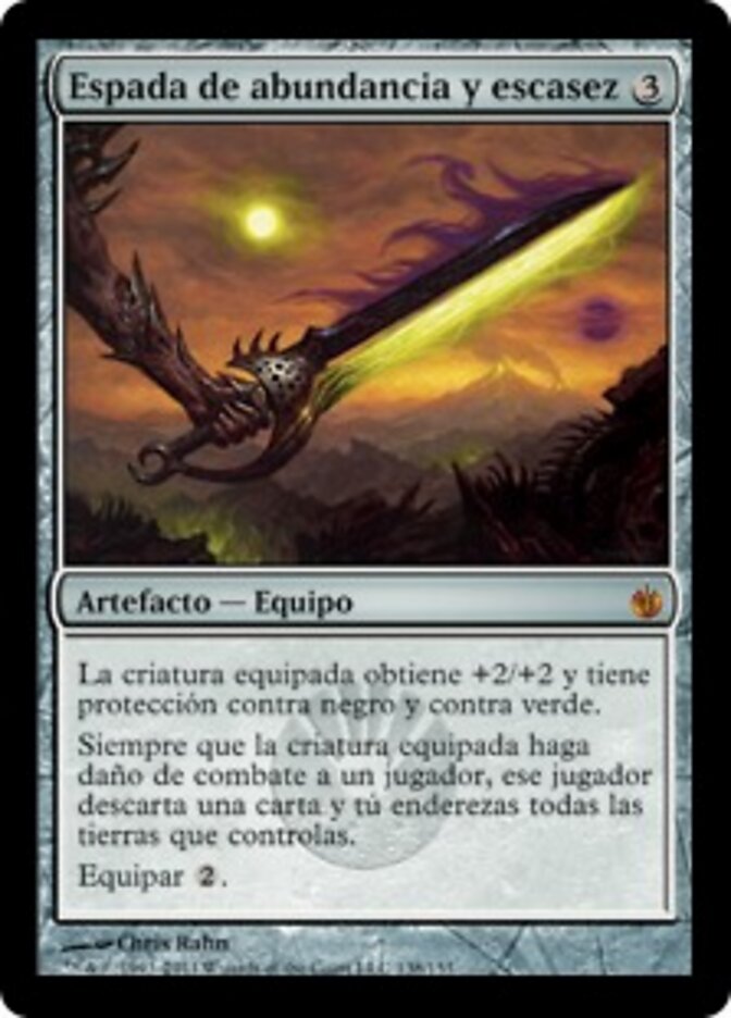 Espada de abundancia y escasez