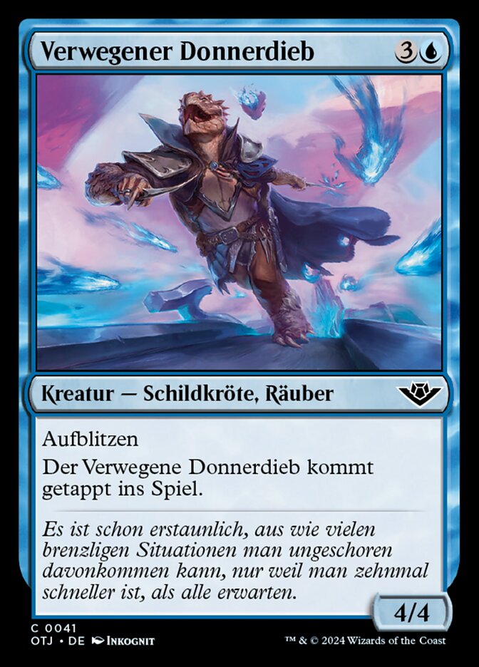 Verwegener Donnerdieb