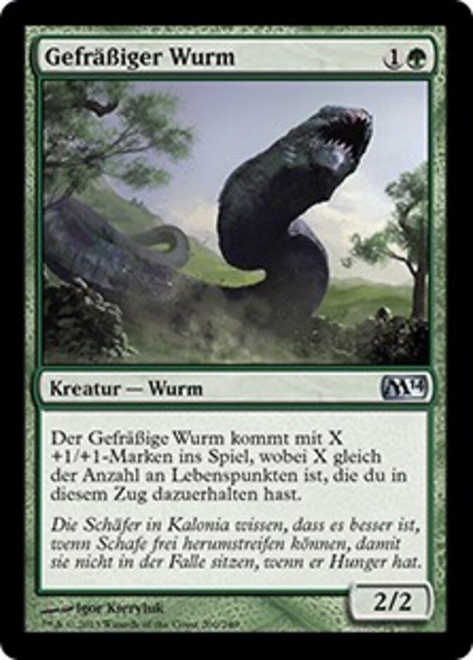 Gefräßiger Wurm