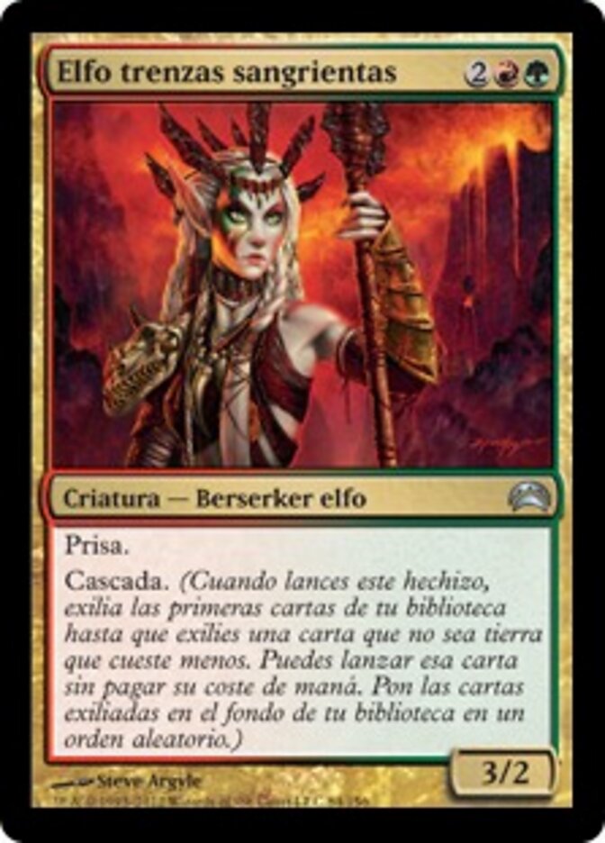 Elfo trenzas sangrientas