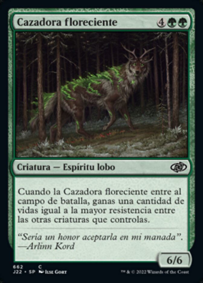 Cazadora floreciente