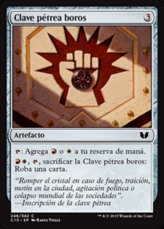 Clave pétrea boros