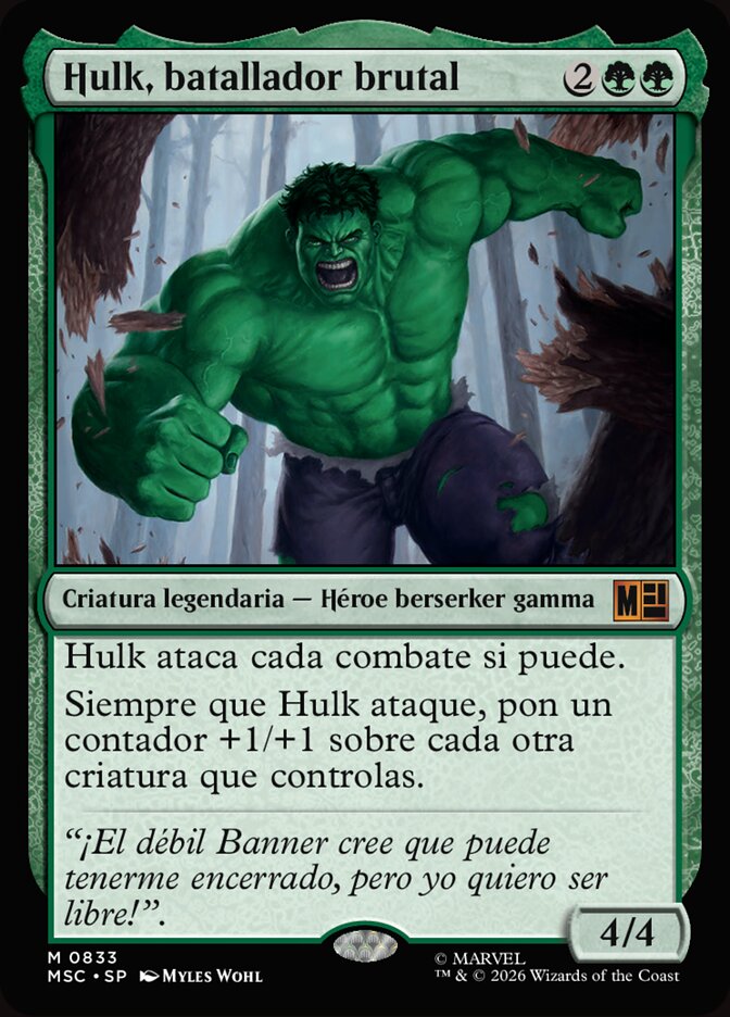 Hulk, batallador brutal