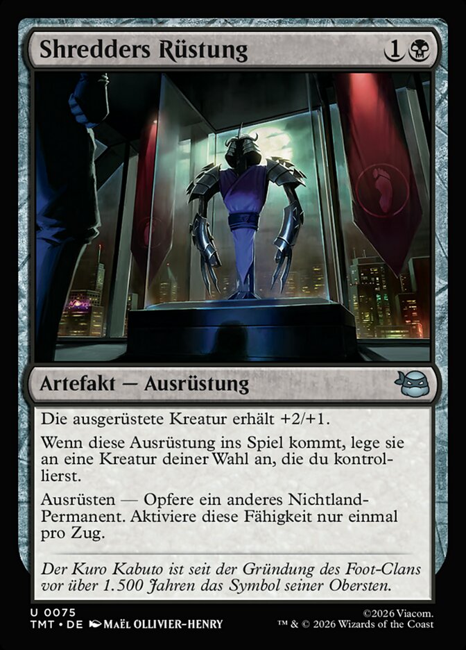 Shredders Rüstung