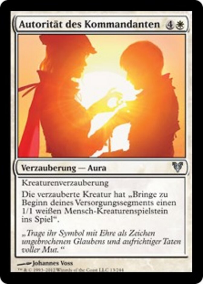 Autorität des Kommandanten
