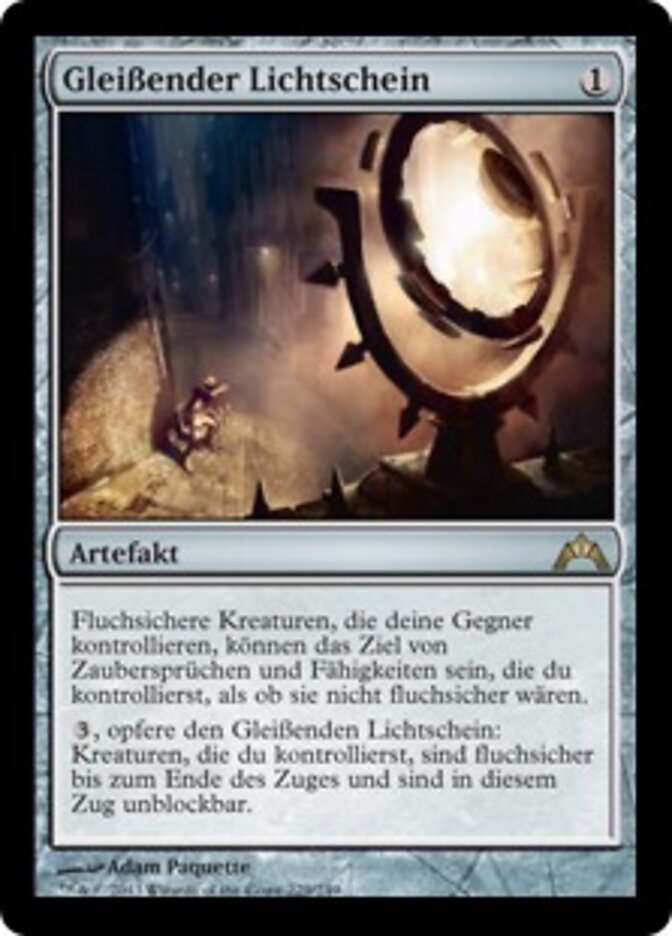 Gleißender Lichtschein