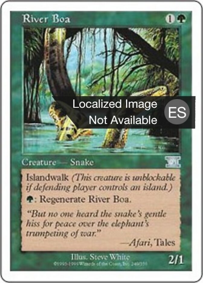 Boa de río