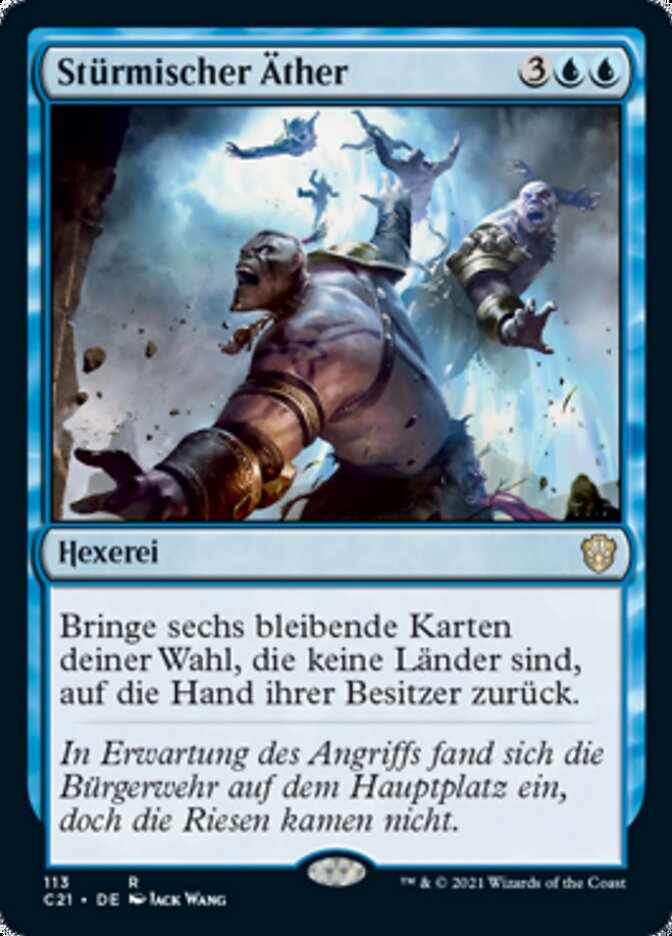 Stürmischer Äther