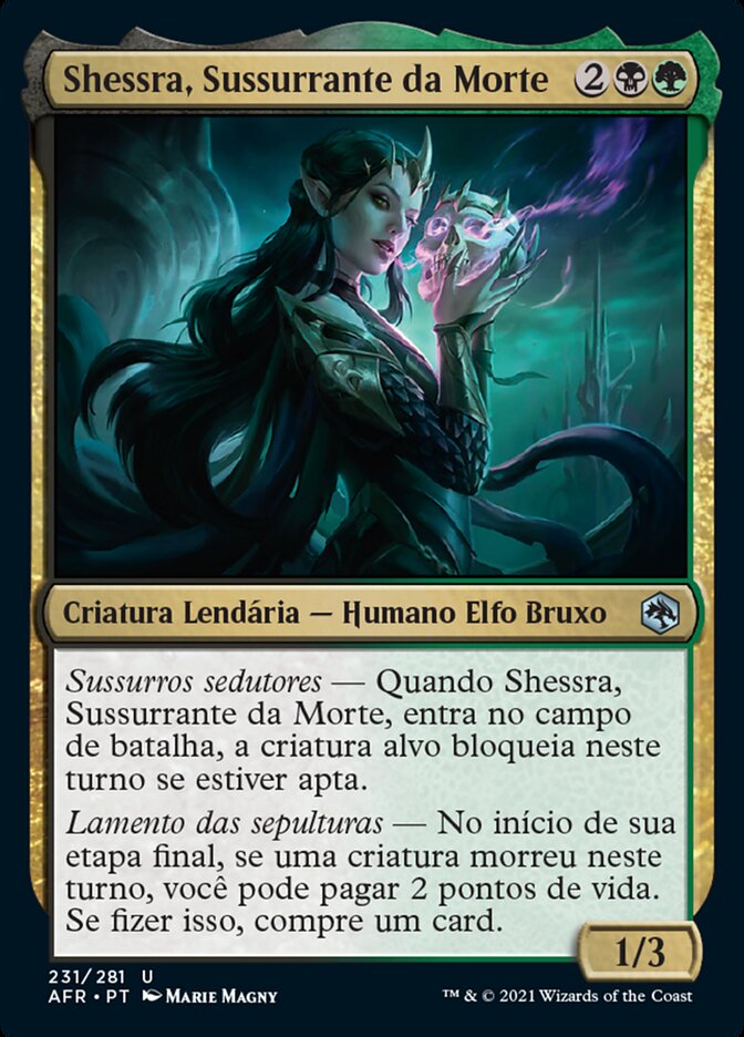 Shessra, Sussurrante da Morte