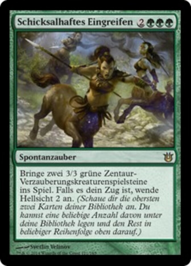 Schicksalhaftes Eingreifen