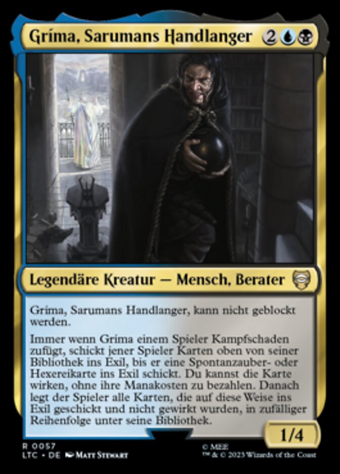 Gríma, Sarumans Handlanger