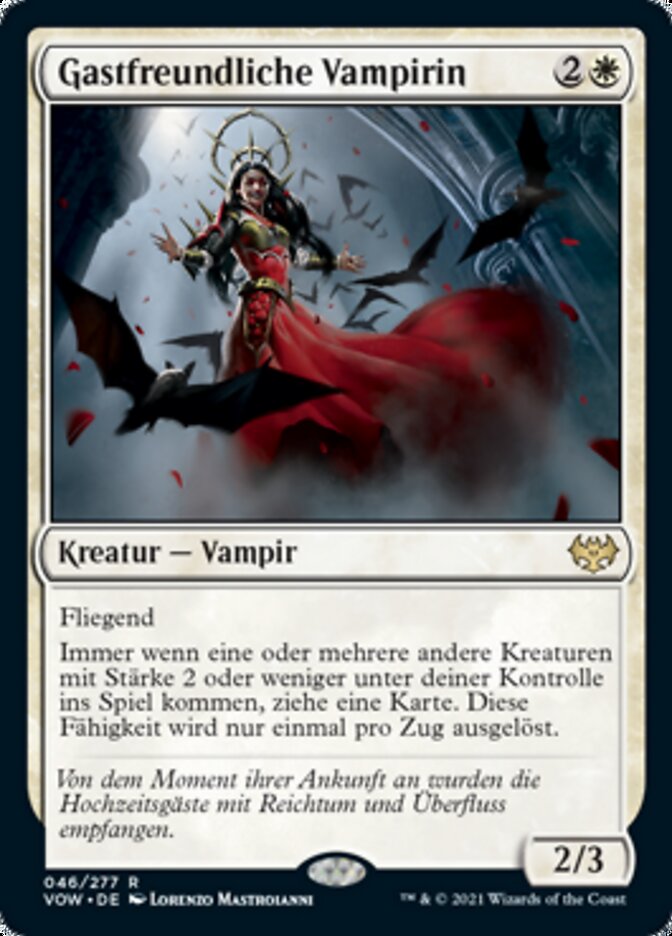 Gastfreundliche Vampirin