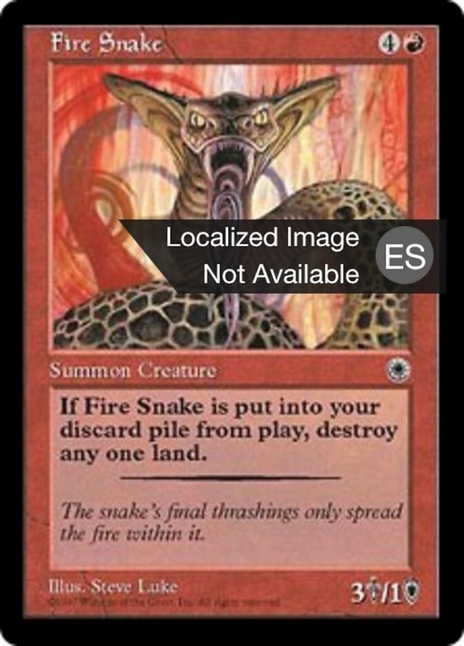 Serpiente de fuego