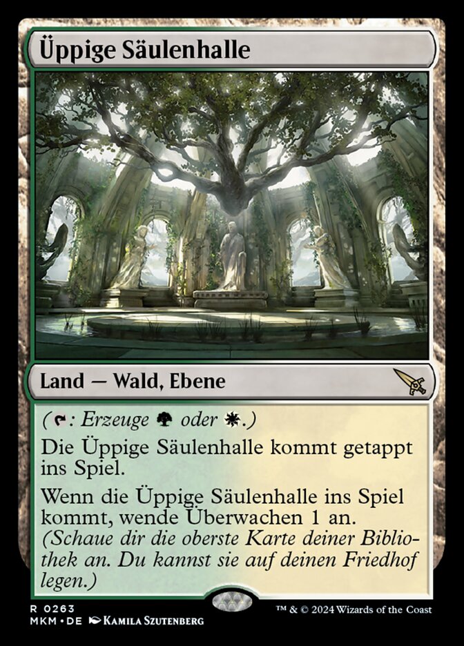 Üppige Säulenhalle