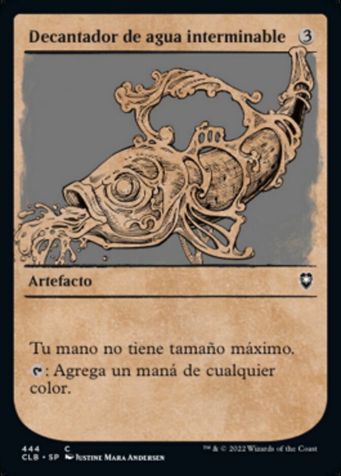 Decantador de agua interminable