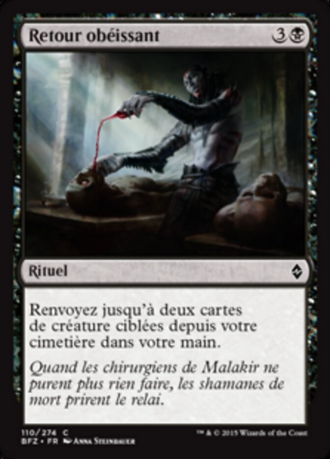 Retour obéissant
