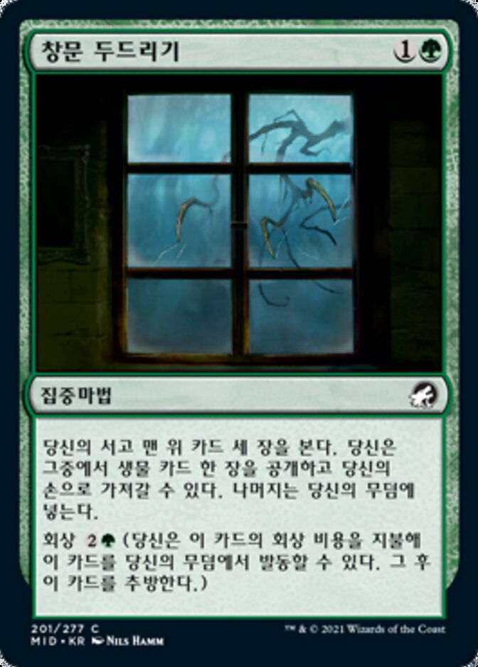 창문 두드리기