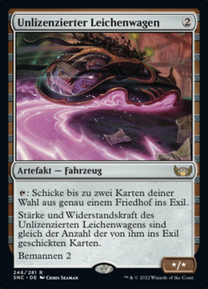 Unlizenzierter Leichenwagen