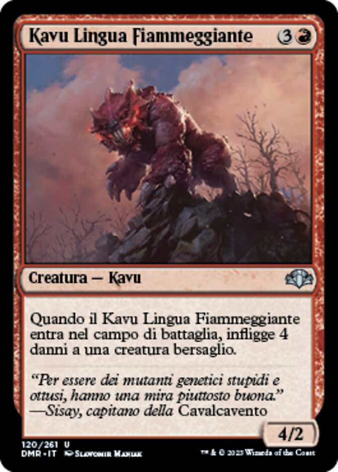 Kavu Lingua Fiammeggiante