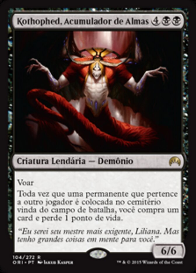 Kothophed, Acumulador de Almas