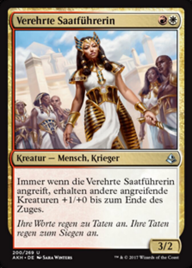 Verehrte Saatführerin