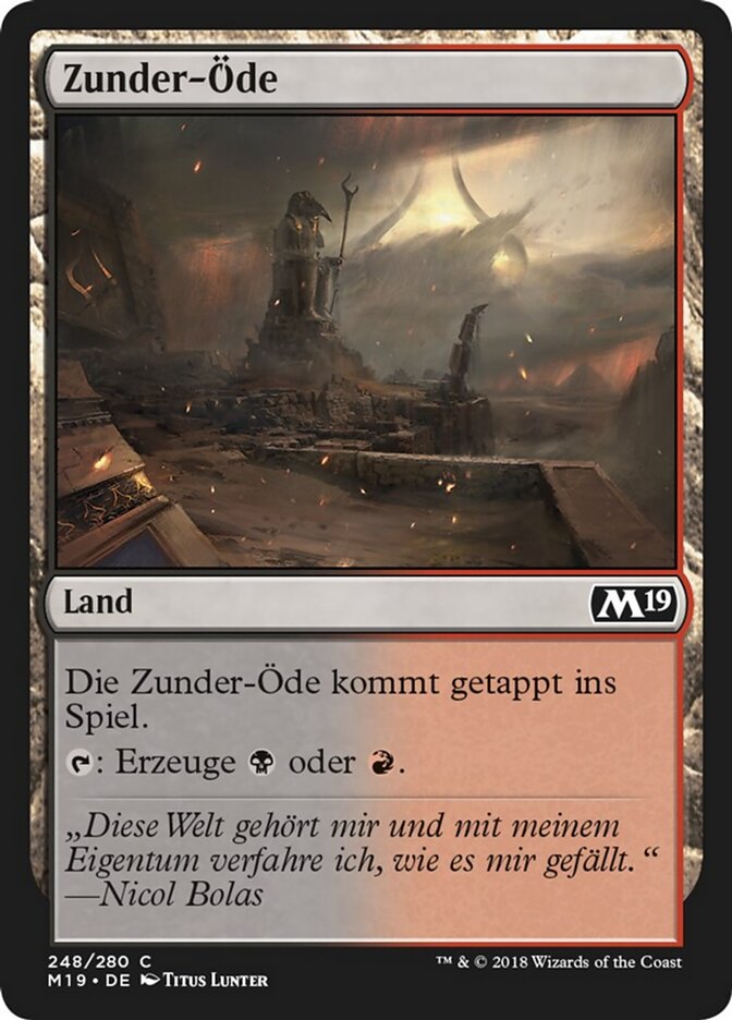 Zunder-Öde