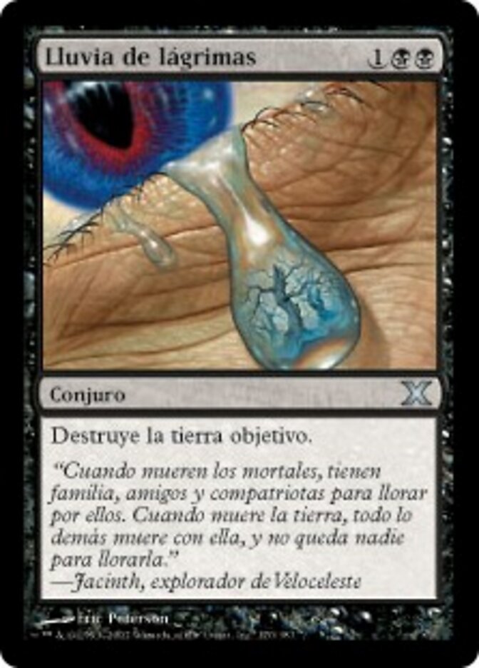 Lluvia de lágrimas