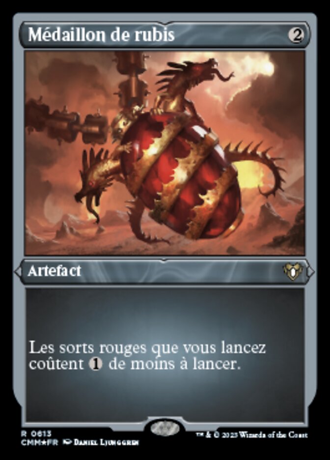 Médaillon de rubis