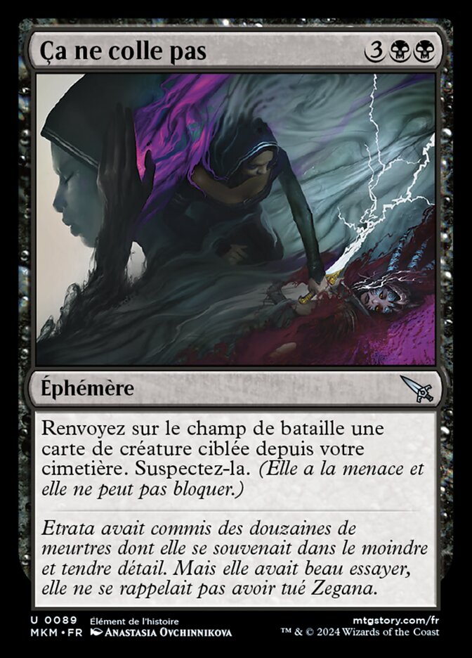 Ça ne colle pas
