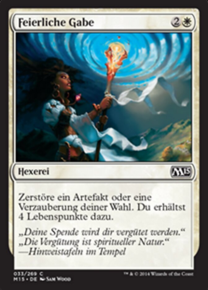 Feierliche Gabe