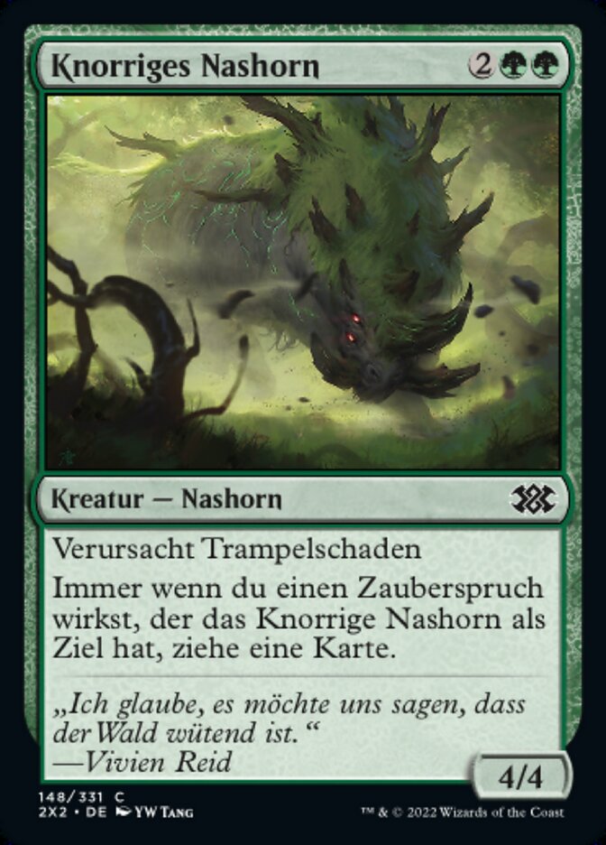 Knorriges Nashorn