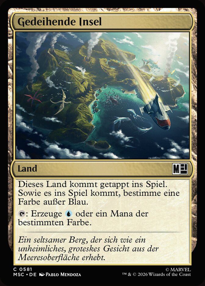 Gedeihende Insel