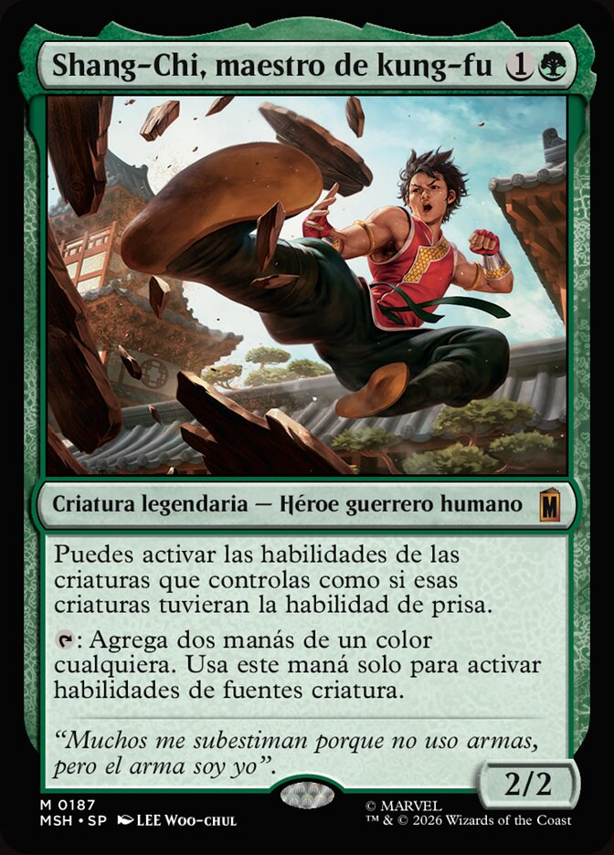 Shang-Chi, maestro de kung-fu
