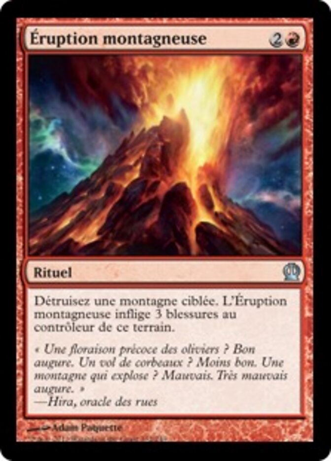 Éruption montagneuse