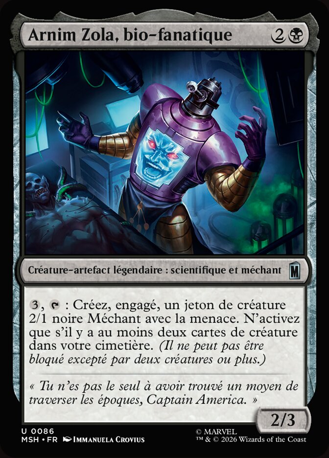 Arnim Zola, bio-fanatique