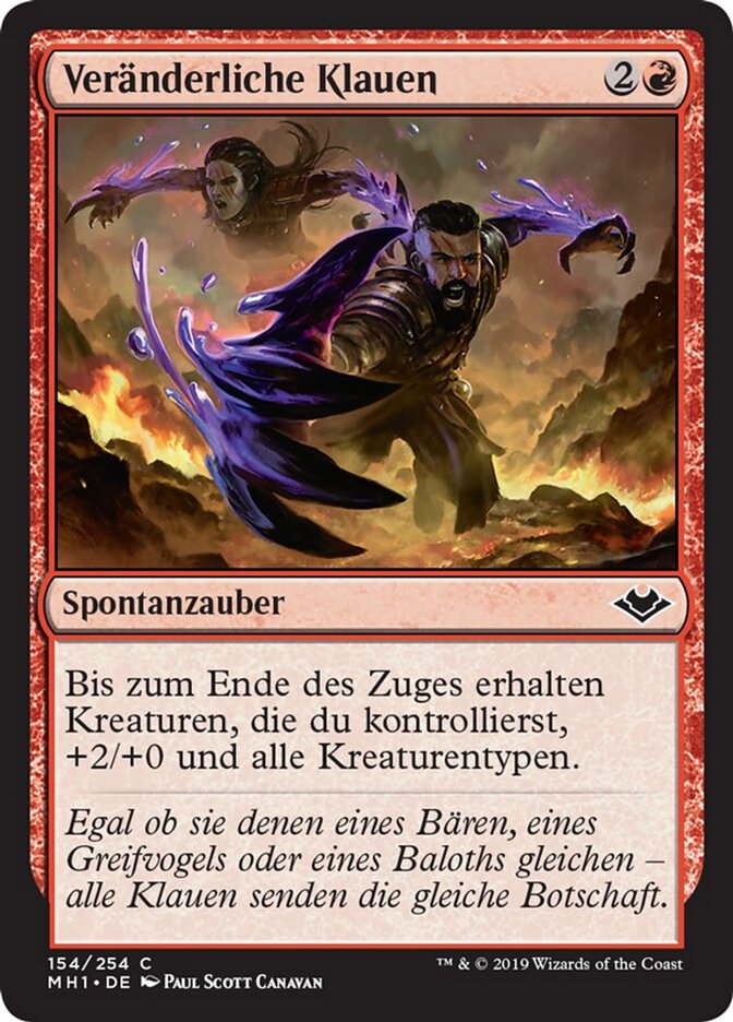 Veränderliche Klauen