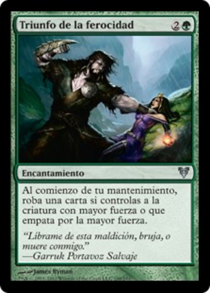 Triunfo de la ferocidad