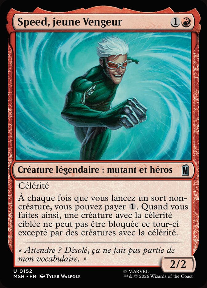 Speed, jeune Vengeur