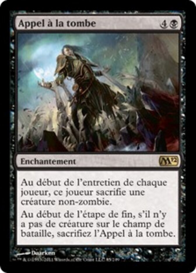 Appel à la tombe